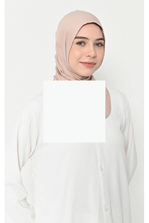 Asnia Hijab Instan Serut Tan -  Hijab Tencel Micro Modal